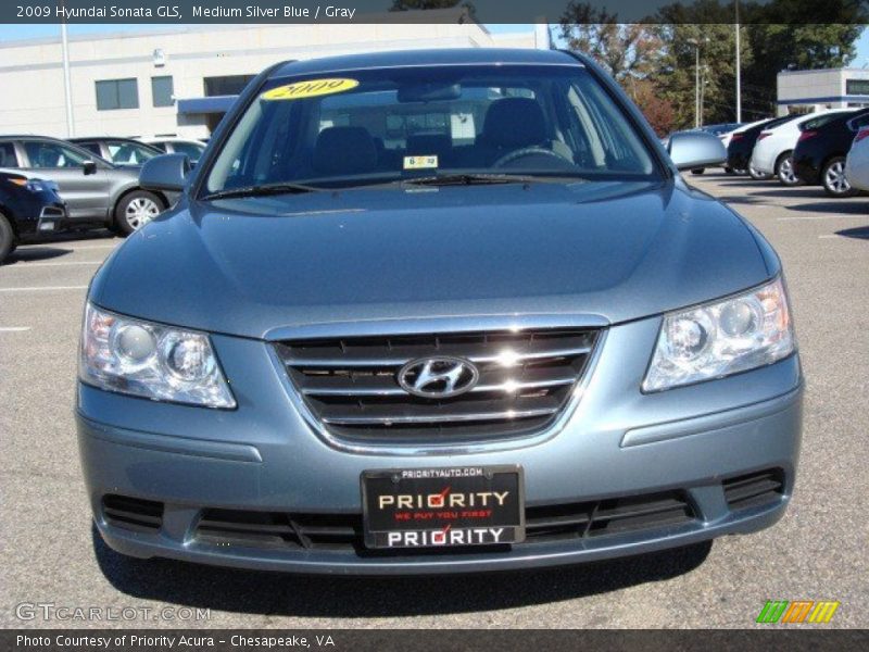 Medium Silver Blue / Gray 2009 Hyundai Sonata GLS
