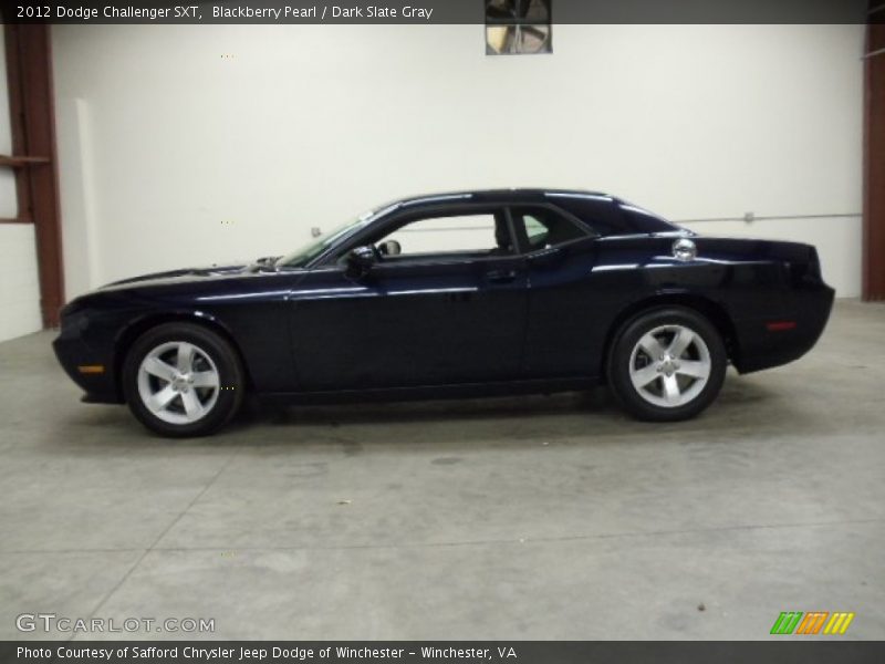 Blackberry Pearl / Dark Slate Gray 2012 Dodge Challenger SXT