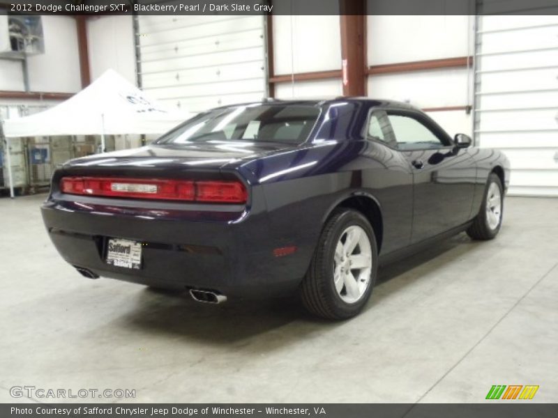 Blackberry Pearl / Dark Slate Gray 2012 Dodge Challenger SXT