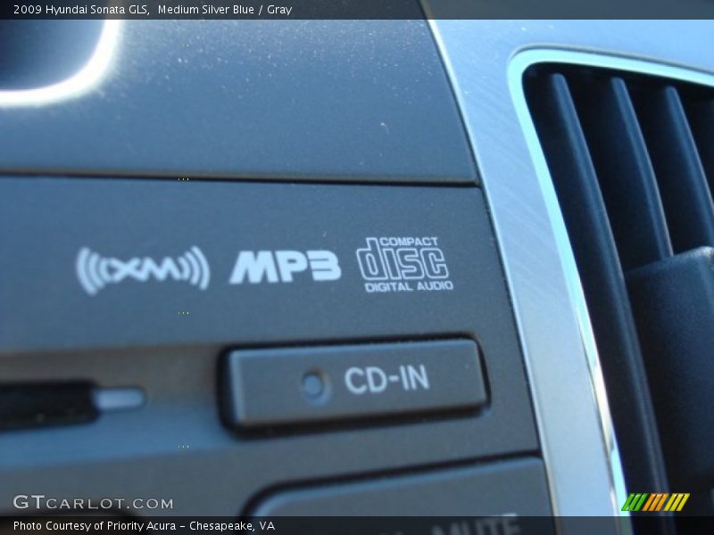 Medium Silver Blue / Gray 2009 Hyundai Sonata GLS