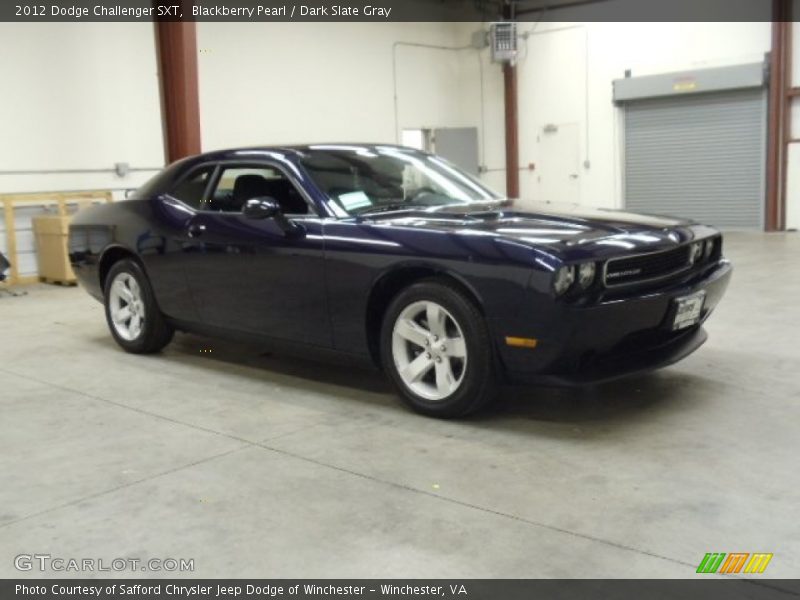 Blackberry Pearl / Dark Slate Gray 2012 Dodge Challenger SXT