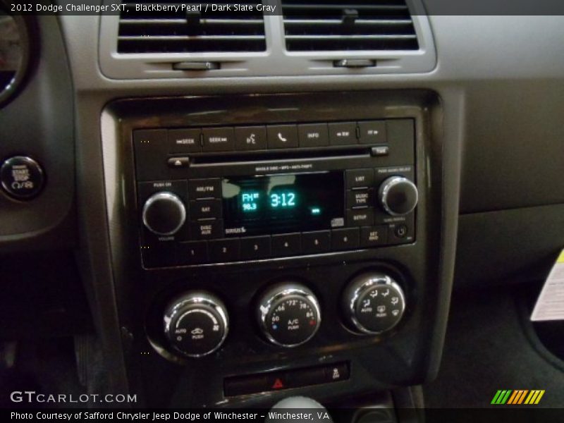 Blackberry Pearl / Dark Slate Gray 2012 Dodge Challenger SXT
