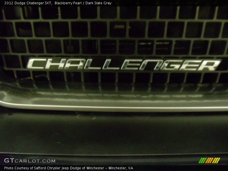 Blackberry Pearl / Dark Slate Gray 2012 Dodge Challenger SXT