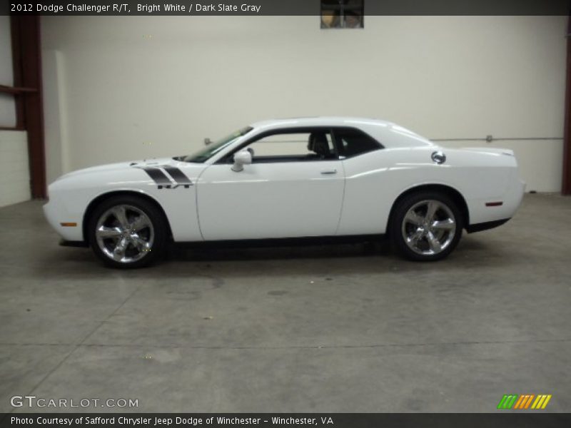 Bright White / Dark Slate Gray 2012 Dodge Challenger R/T