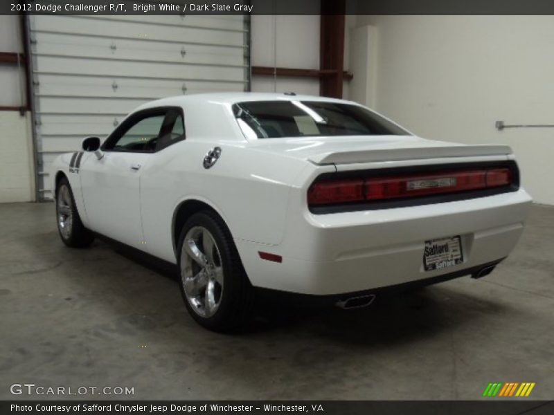 Bright White / Dark Slate Gray 2012 Dodge Challenger R/T