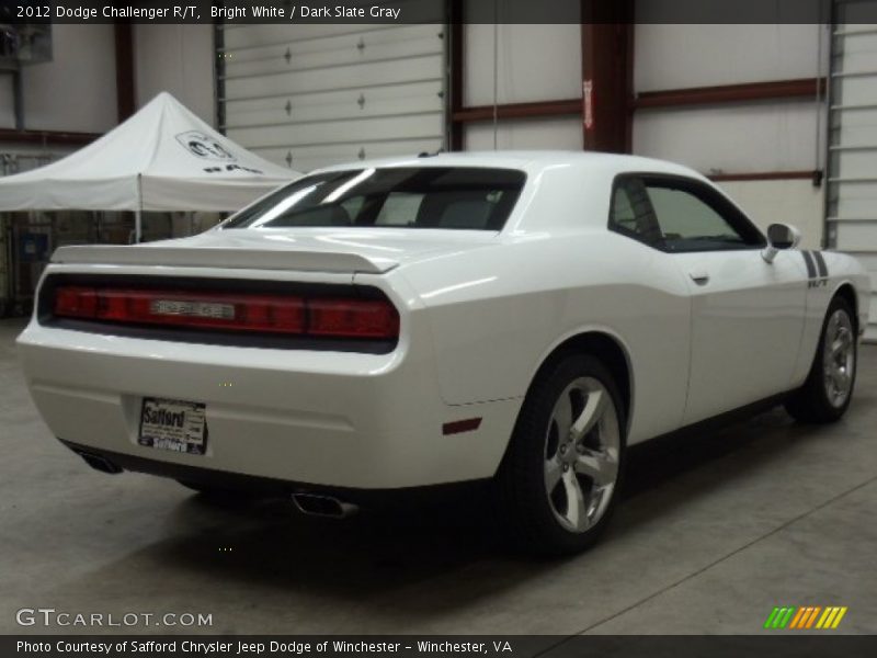 Bright White / Dark Slate Gray 2012 Dodge Challenger R/T