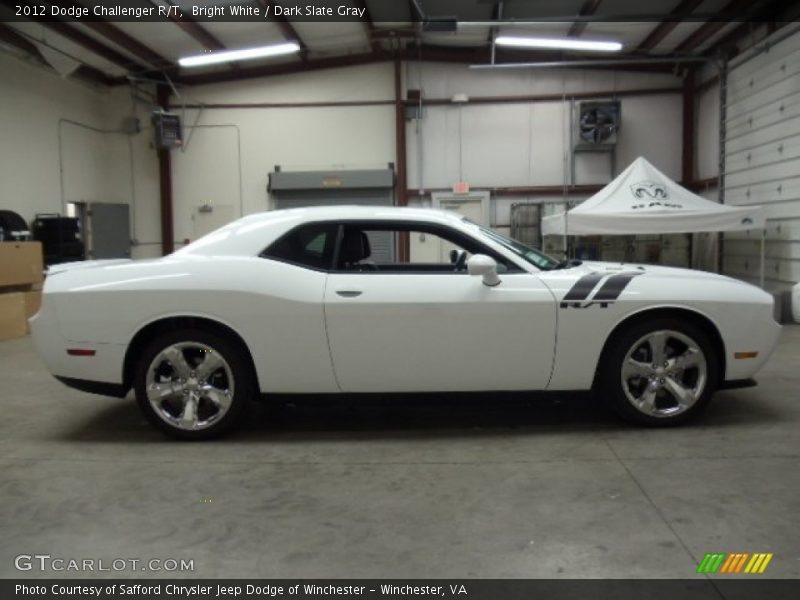 Bright White / Dark Slate Gray 2012 Dodge Challenger R/T