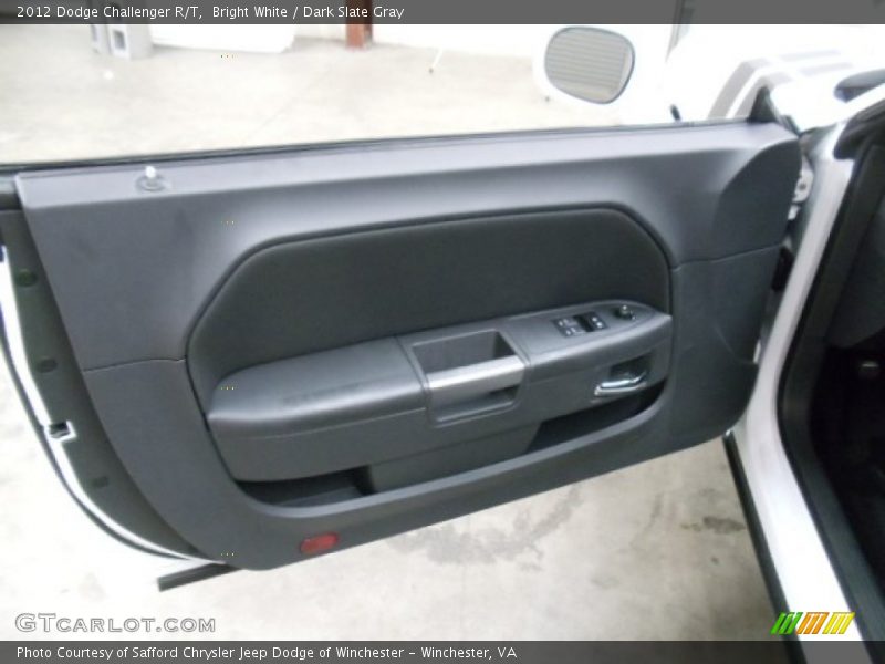 Bright White / Dark Slate Gray 2012 Dodge Challenger R/T