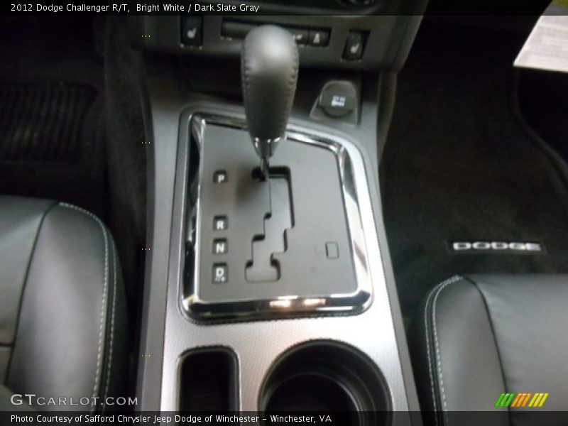 Bright White / Dark Slate Gray 2012 Dodge Challenger R/T