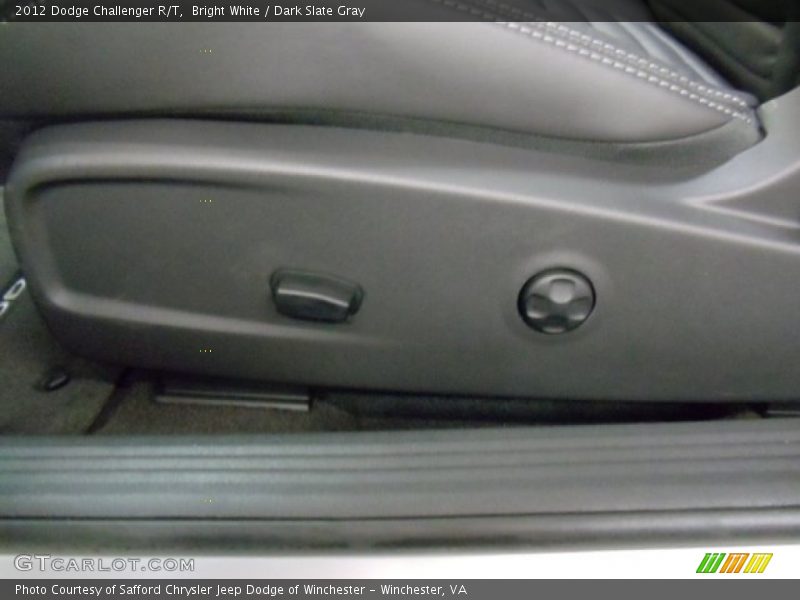 Bright White / Dark Slate Gray 2012 Dodge Challenger R/T