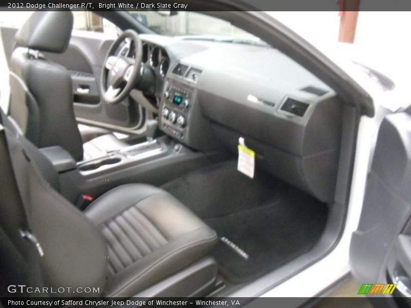 Bright White / Dark Slate Gray 2012 Dodge Challenger R/T