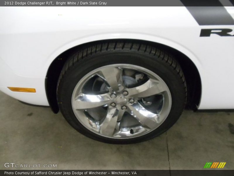 Bright White / Dark Slate Gray 2012 Dodge Challenger R/T