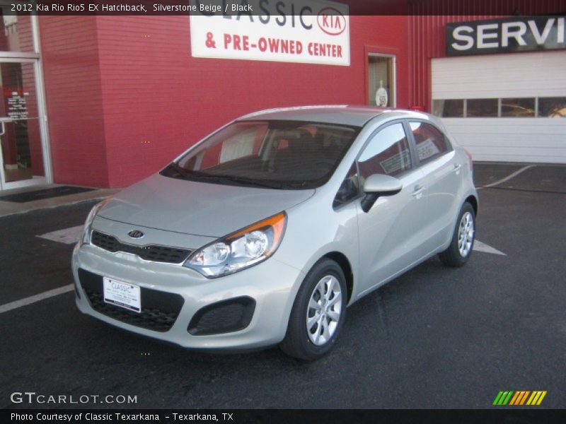 Silverstone Beige / Black 2012 Kia Rio Rio5 EX Hatchback