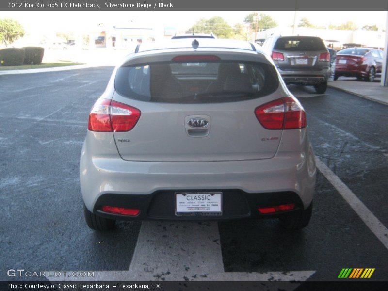 Silverstone Beige / Black 2012 Kia Rio Rio5 EX Hatchback