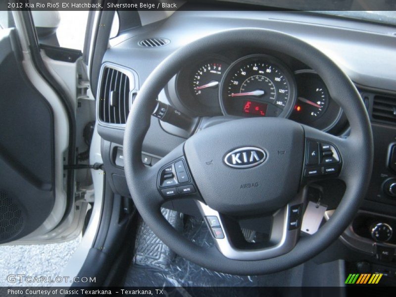Silverstone Beige / Black 2012 Kia Rio Rio5 EX Hatchback