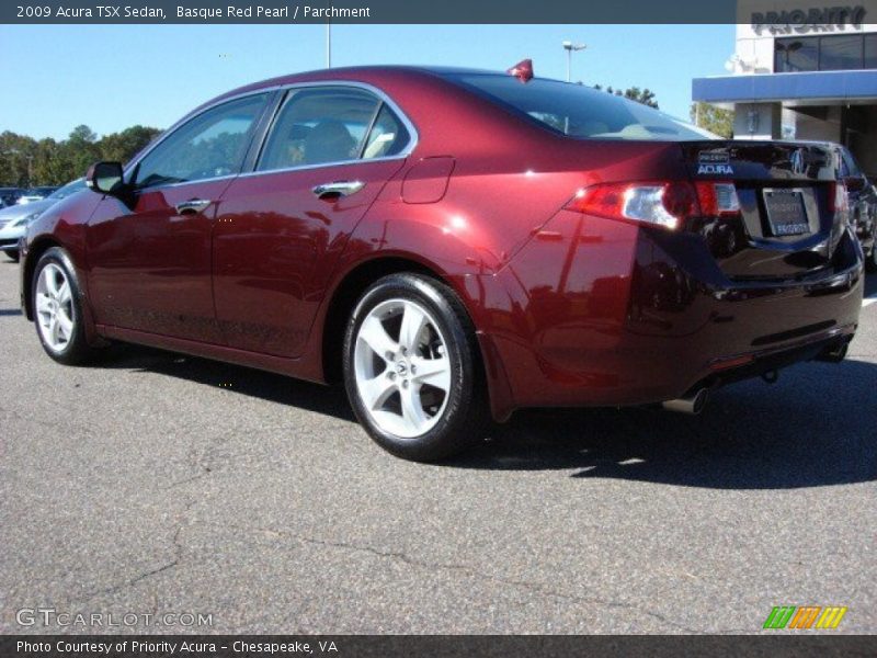 Basque Red Pearl / Parchment 2009 Acura TSX Sedan