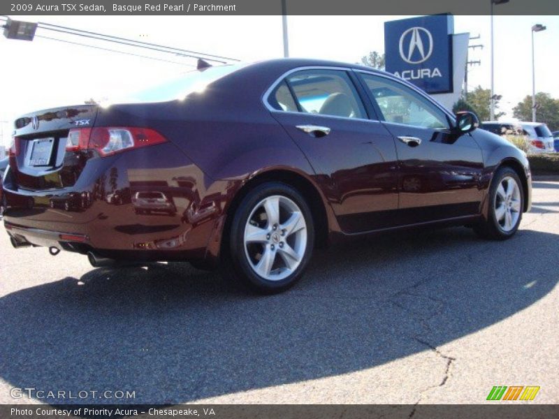 Basque Red Pearl / Parchment 2009 Acura TSX Sedan