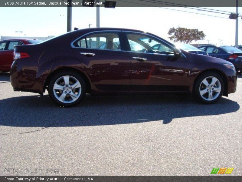 Basque Red Pearl / Parchment 2009 Acura TSX Sedan