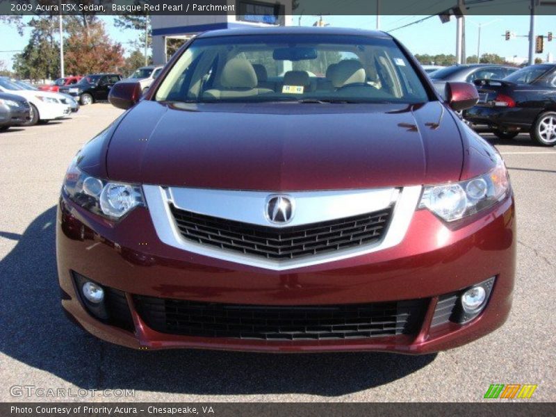 Basque Red Pearl / Parchment 2009 Acura TSX Sedan