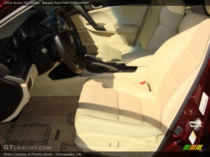 Basque Red Pearl / Parchment 2009 Acura TSX Sedan