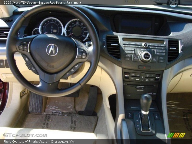 Basque Red Pearl / Parchment 2009 Acura TSX Sedan