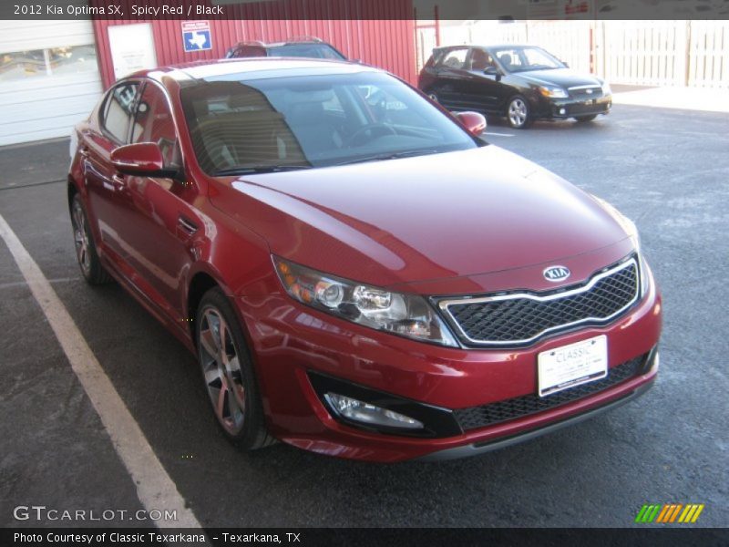 Spicy Red / Black 2012 Kia Optima SX