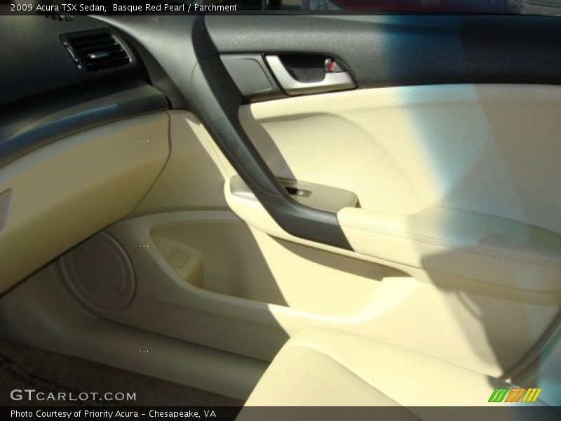 Basque Red Pearl / Parchment 2009 Acura TSX Sedan