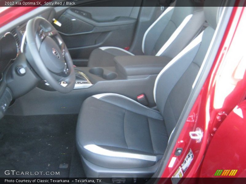 Spicy Red / Black 2012 Kia Optima SX