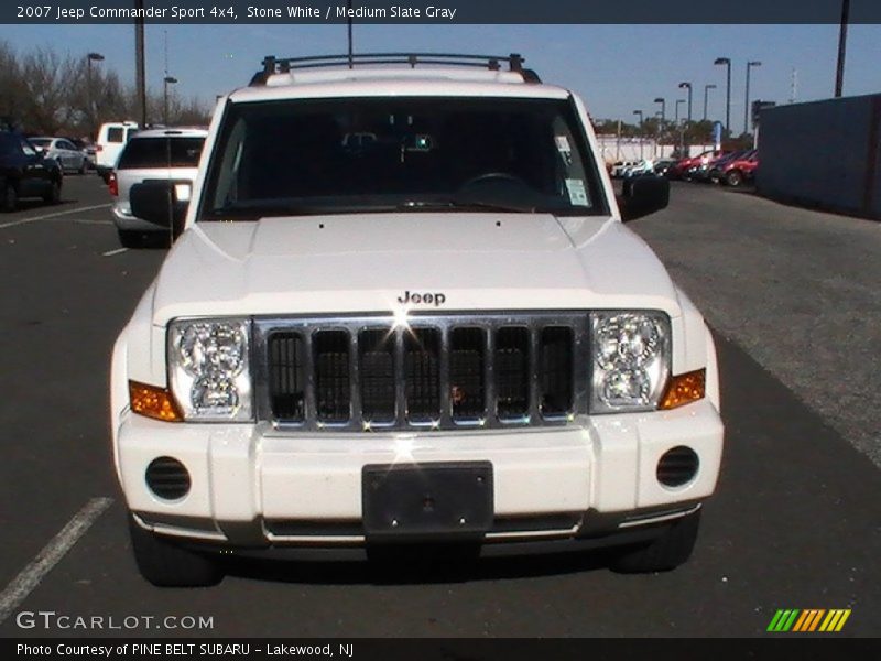 Stone White / Medium Slate Gray 2007 Jeep Commander Sport 4x4