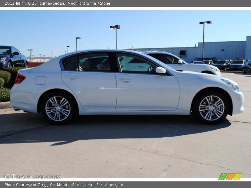 Moonlight White / Stone 2012 Infiniti G 25 Journey Sedan