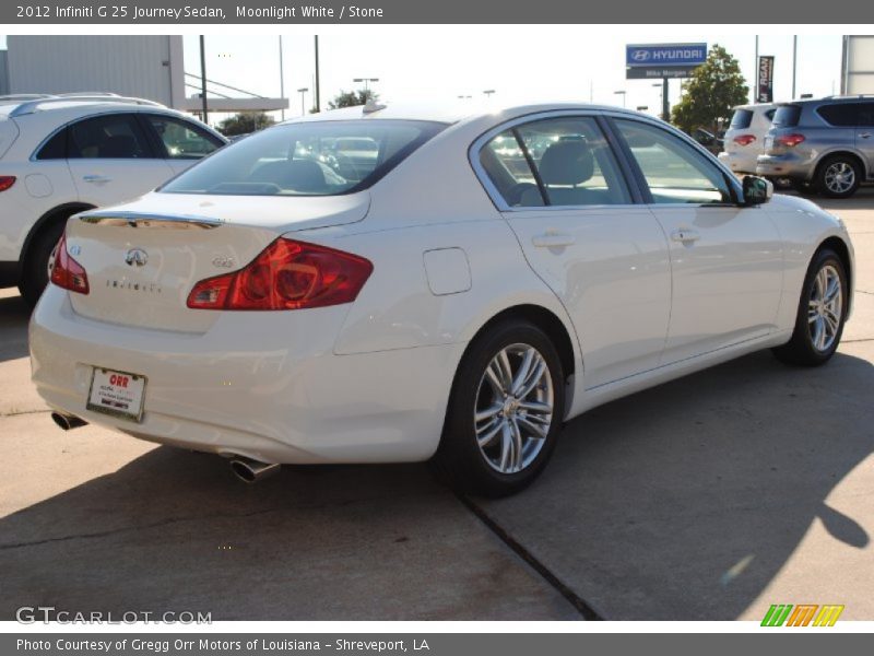 Moonlight White / Stone 2012 Infiniti G 25 Journey Sedan