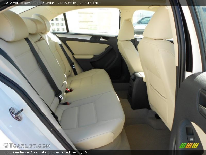 Candy White / Cornsilk Beige 2012 Volkswagen Jetta TDI Sedan