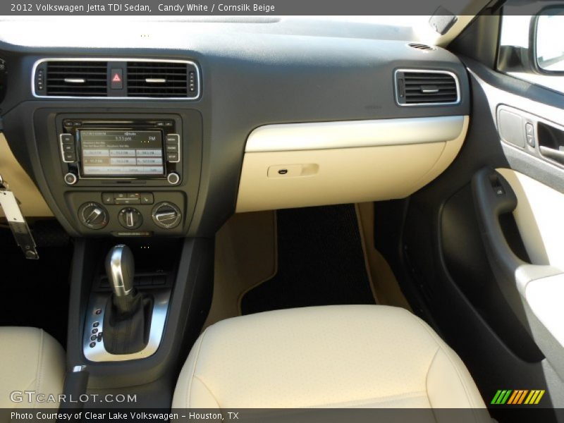Candy White / Cornsilk Beige 2012 Volkswagen Jetta TDI Sedan