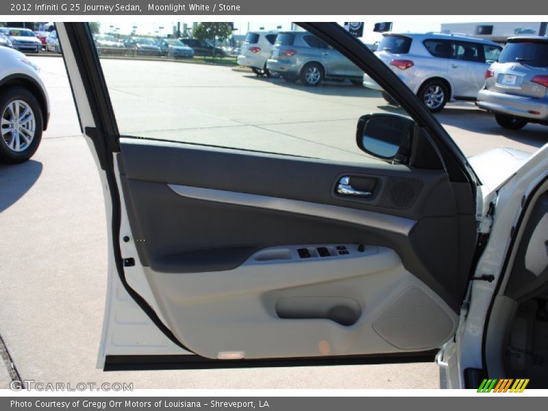 Moonlight White / Stone 2012 Infiniti G 25 Journey Sedan