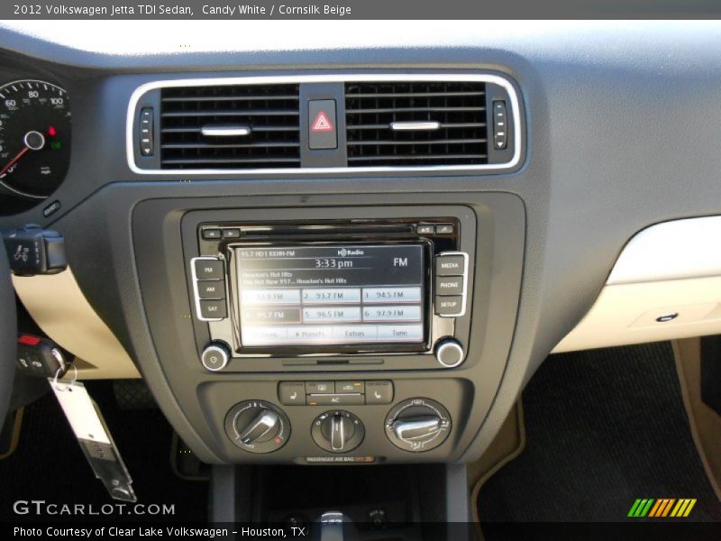 Candy White / Cornsilk Beige 2012 Volkswagen Jetta TDI Sedan