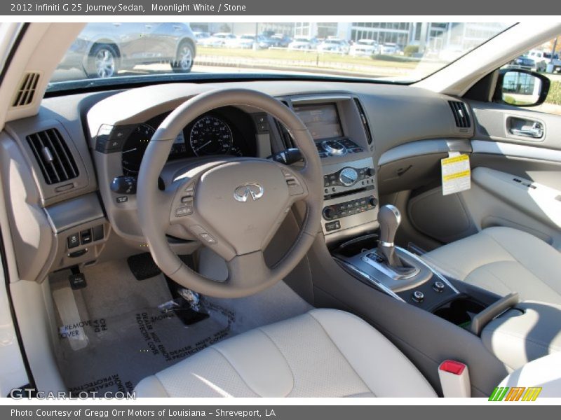 Stone Interior - 2012 G 25 Journey Sedan 