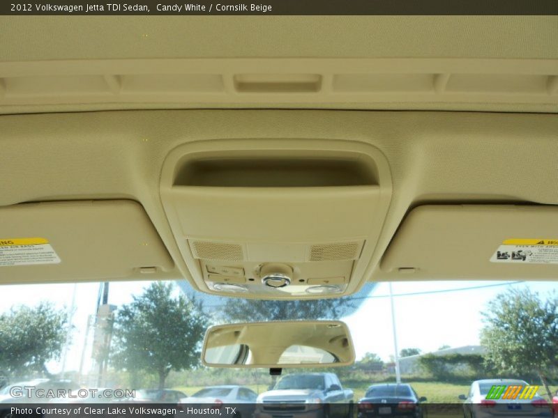 Candy White / Cornsilk Beige 2012 Volkswagen Jetta TDI Sedan