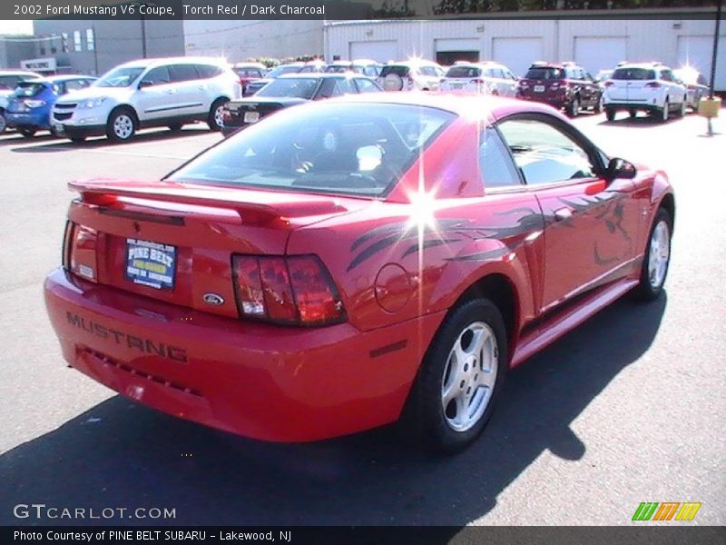 Torch Red / Dark Charcoal 2002 Ford Mustang V6 Coupe