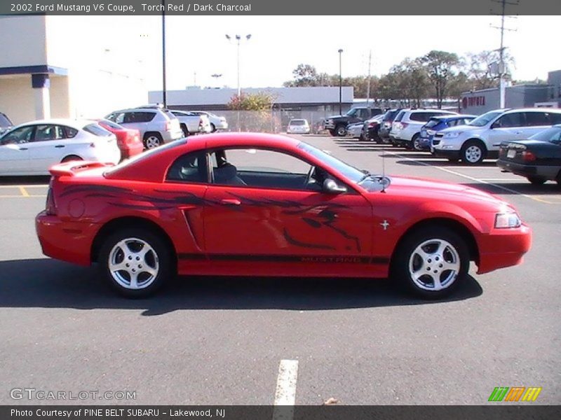 Torch Red / Dark Charcoal 2002 Ford Mustang V6 Coupe