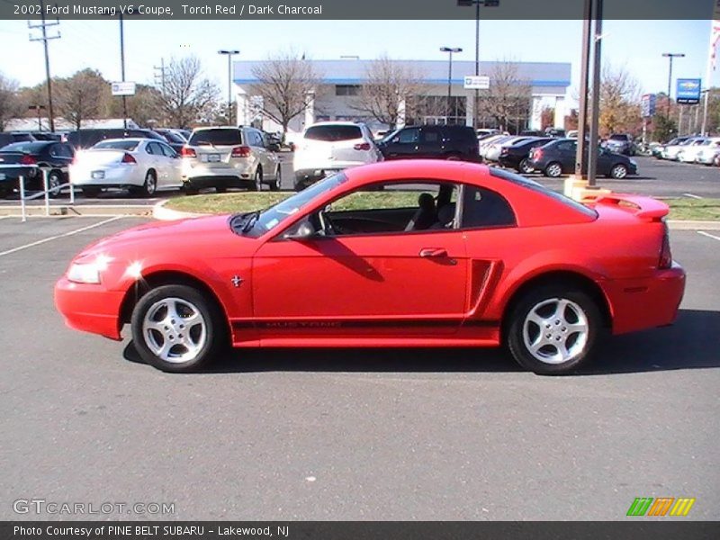 Torch Red / Dark Charcoal 2002 Ford Mustang V6 Coupe