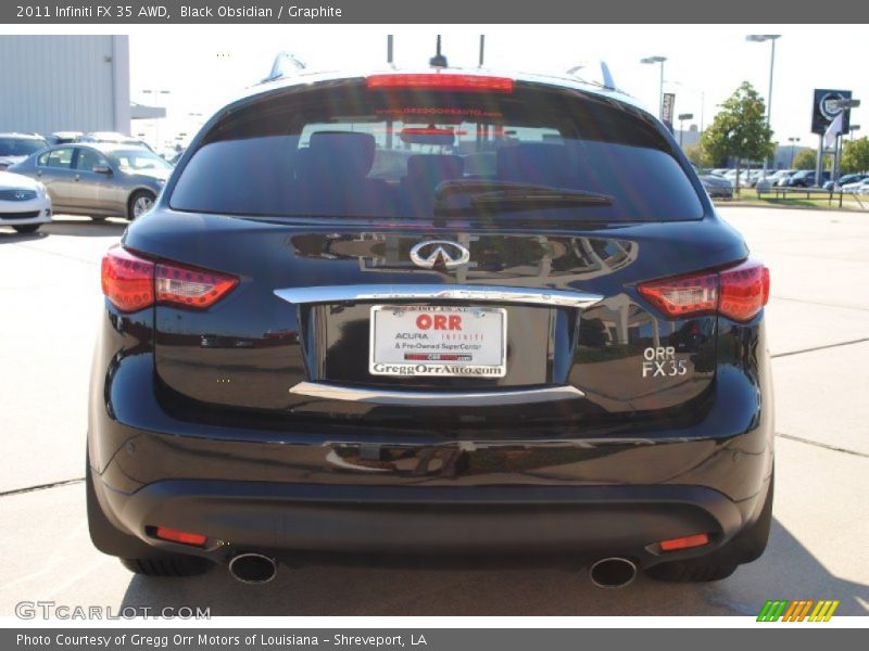 Black Obsidian / Graphite 2011 Infiniti FX 35 AWD