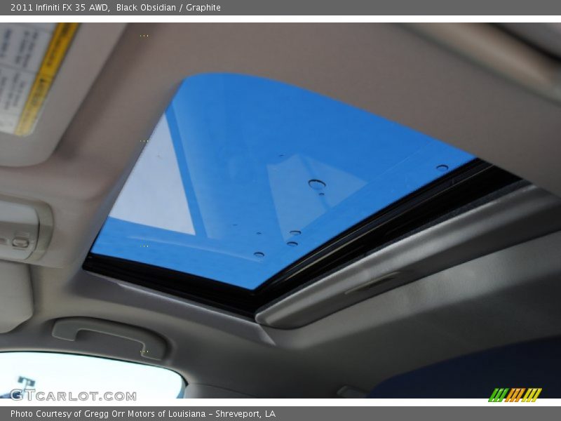 Sunroof of 2011 FX 35 AWD