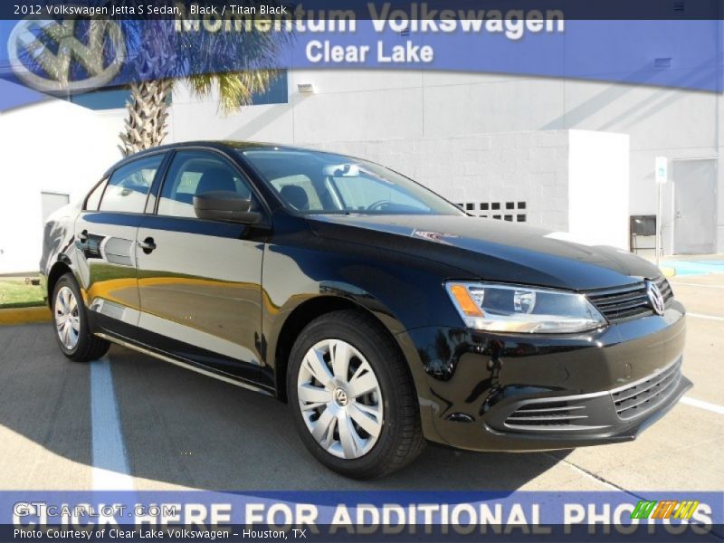Black / Titan Black 2012 Volkswagen Jetta S Sedan