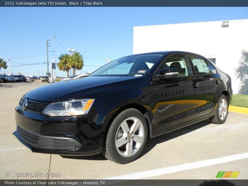 Black / Titan Black 2012 Volkswagen Jetta TDI Sedan