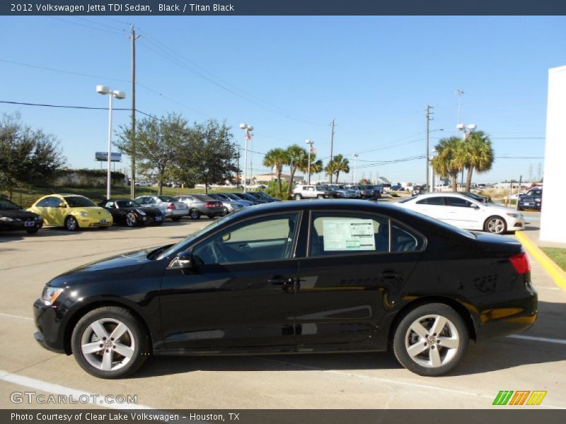 Black / Titan Black 2012 Volkswagen Jetta TDI Sedan