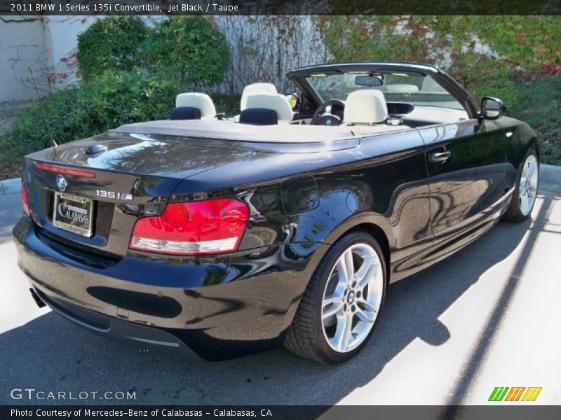 Jet Black / Taupe 2011 BMW 1 Series 135i Convertible