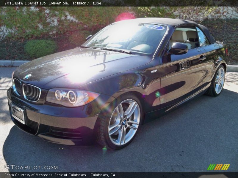 Jet Black / Taupe 2011 BMW 1 Series 135i Convertible