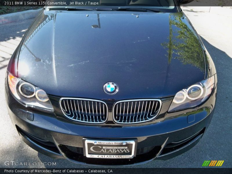 Jet Black / Taupe 2011 BMW 1 Series 135i Convertible