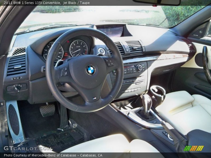 Jet Black / Taupe 2011 BMW 1 Series 135i Convertible