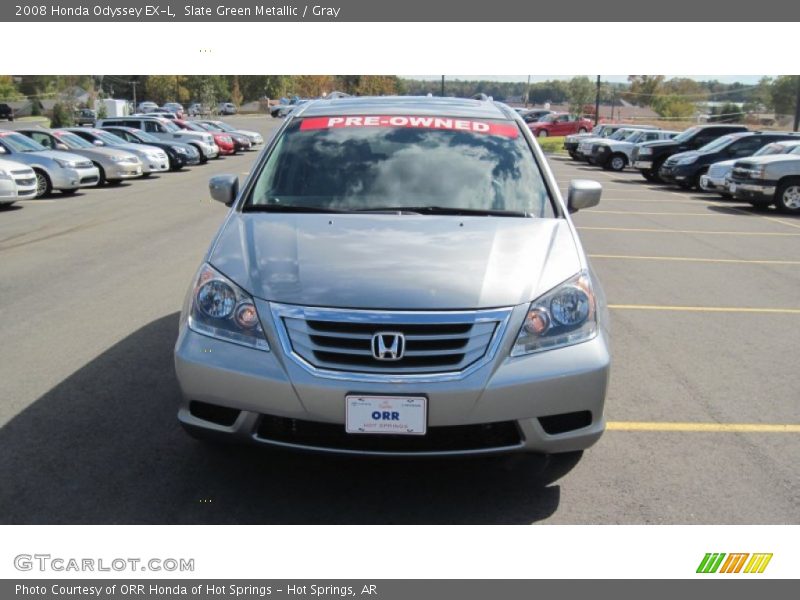 Slate Green Metallic / Gray 2008 Honda Odyssey EX-L